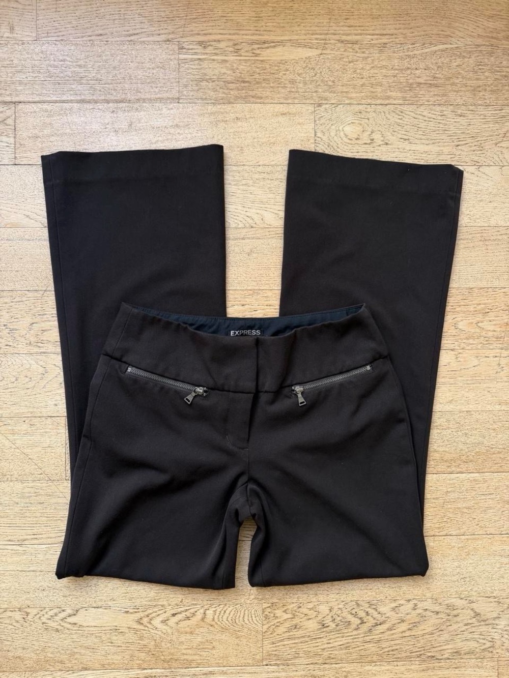 Y2K Express Editor Chocolate Brown Flare Trousers